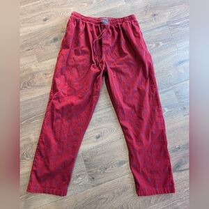 Polo Ralph Lauren Pajama Pants Mens L | Red All Over Pony Logo Cotton Sleepwear